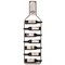 Vintiquewise Decorative Wall-Mounted 7-bottle Metal Wine Rack with Mesh Cork Catcher, Stylish Champagne, White, and Red Wine Storage for Living Room, Kitchen, Dining Room, and Bar Décor, Brown